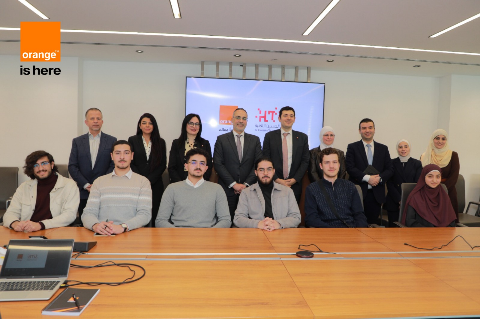Orange Jordan and Al Hussein Technical University Continue the《Congratulating Al Hussein Grants》 with Student Meeting