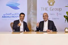 المجموعة التجارية THE Group》 》توقع اتفاقية مع مستشفى العبدلي لمنح زبائنها من حاملي بطاقات الولاء مزايا إضافية