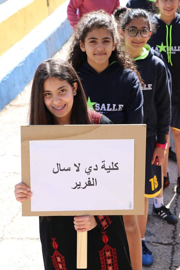 جابي غزاوي  رئيس نادي دى لاسال ومدير عام كلية دى لاسال الفرير يفتتح دورة ميلاد القائد الرياضية الخامسة