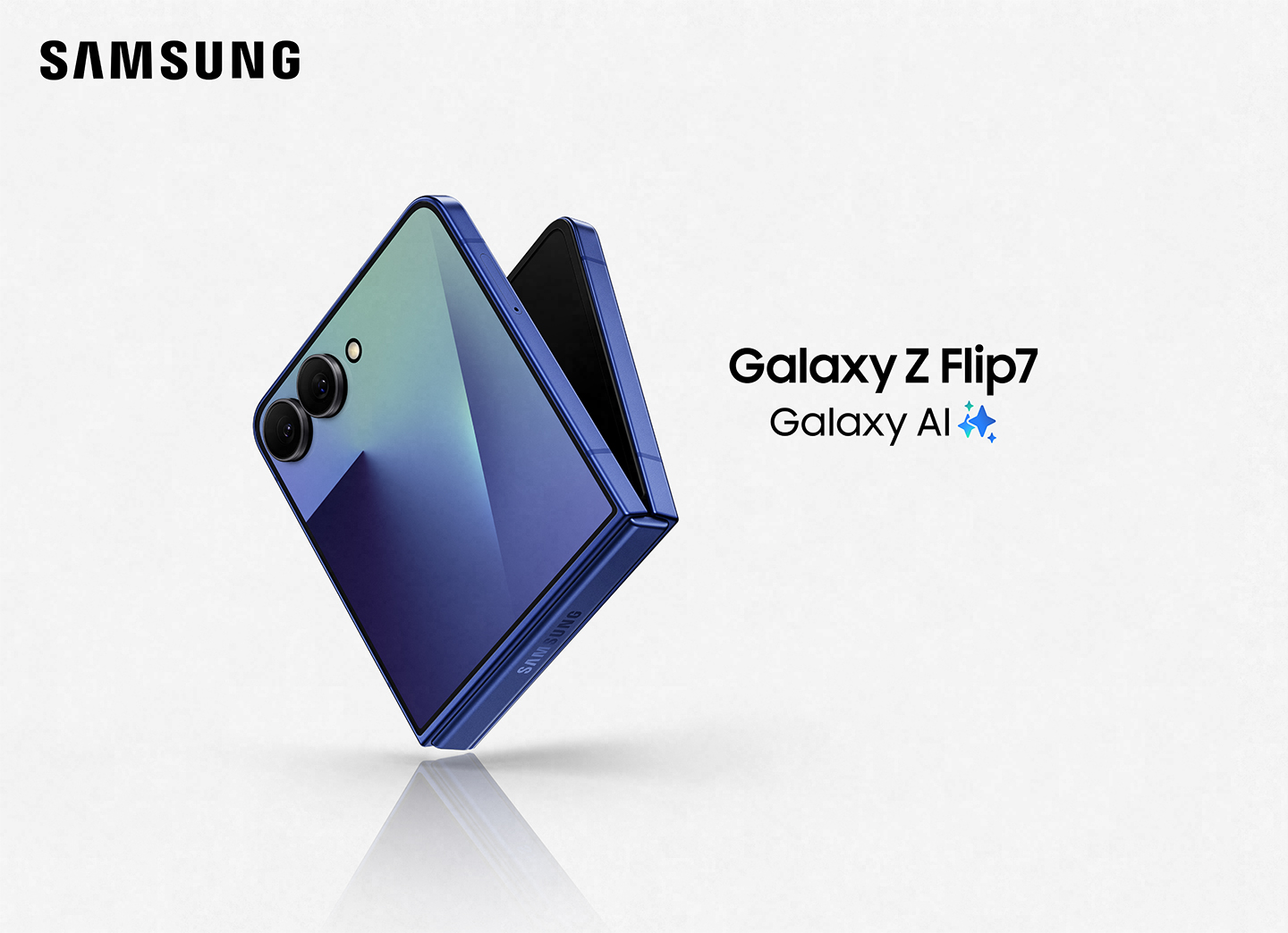 《Galaxy Z Flip7》من سامسونج: قوة الذكاء الاصطناعي في جهاز بحجم الجيب مع شاشة 《FlexWindow》جديدة تغطي الواجهة بالكامل
