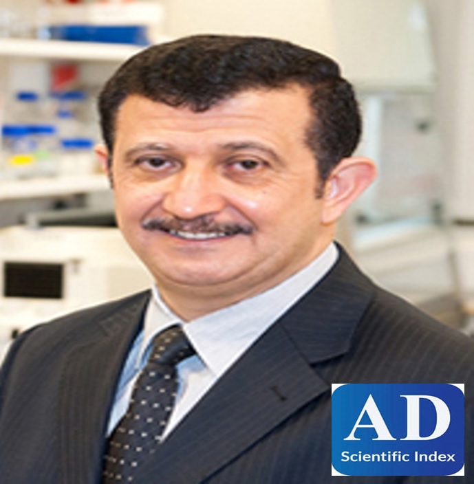 .د. الطناني ضمن فئة أفضل الباحثين تأثيراً في مجالاتهم العلمية حسب تصنيف  AD Scientific Index 2023